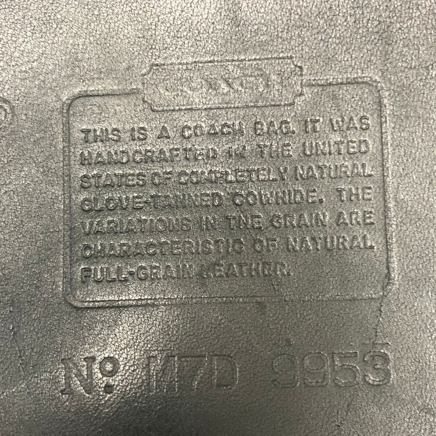 コーチ  オールドコーチ バケツバック ダッフルサック  No M7D 9953 ブラック COACH【AFE5】