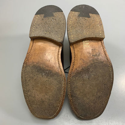 グレンソン プレーントゥ ポリッシュレザー 6229 ブラウン サイズUK5.5E GRENSON ビジネスシューズ 約24.0cm【LA】【中古】