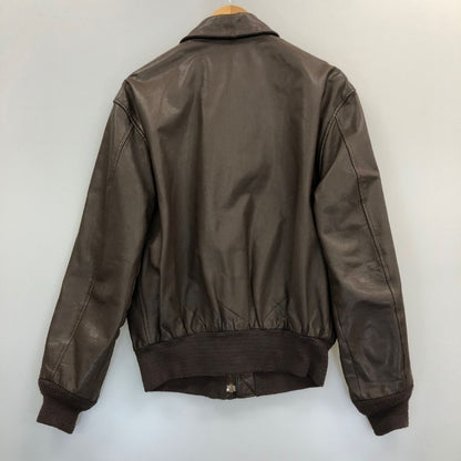 美品◆クーパー レザージャケット フライトジャケット A-2 メンズ ブラウン サイズS COOPER 【AFG1】