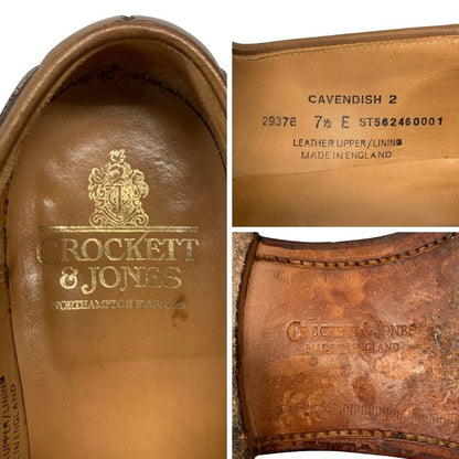 クロケット&ジョーンズ レザーシューズ タッセル ローファー キャベンディッシュ2 メンズ ブラウン サイズUK7.5E CROCKETT&JONES CAVENDISH2 約26.0cm【AFC1】