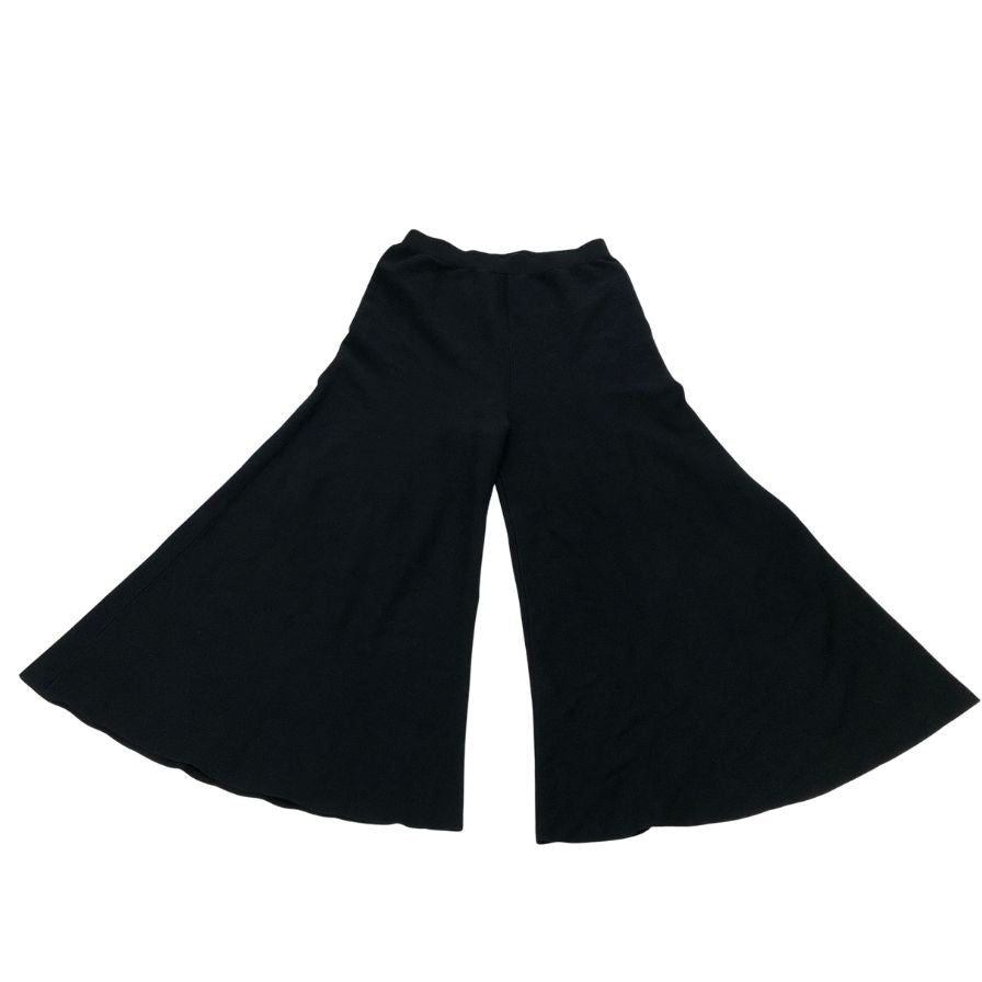 ソブ ダブルスタンダードクロージング ワイドパンツ ニット  レディース サイズ38 ブラック DOUBLE STANDARD CLOTHING 【AFB34】