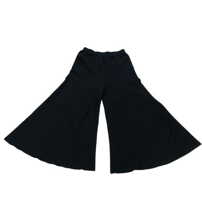 ソブ ダブルスタンダードクロージング ワイドパンツ ニット  レディース サイズ38 ブラック DOUBLE STANDARD CLOTHING 【AFB34】