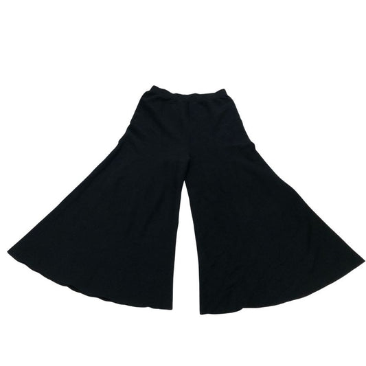 ソブ ダブルスタンダードクロージング ワイドパンツ ニット  レディース サイズ38 ブラック DOUBLE STANDARD CLOTHING 【AFB34】