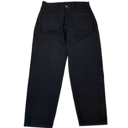 コモリ 25AW ブラックデニム テーパードパンツ ブラック メンズ サイズ2 C03-03005 COMOLI 【AFB10】