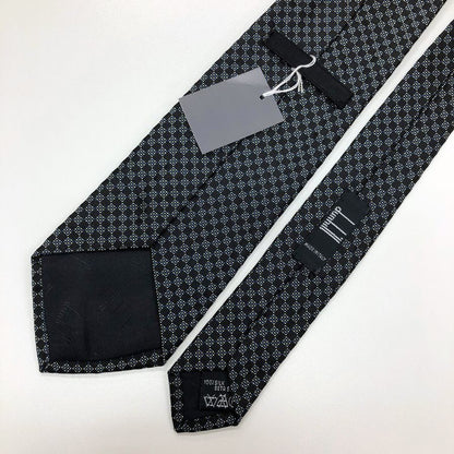 ダンヒル 総柄 ネクタイ ブラック メンズ イタリア製 Dunhill【AFI6】
