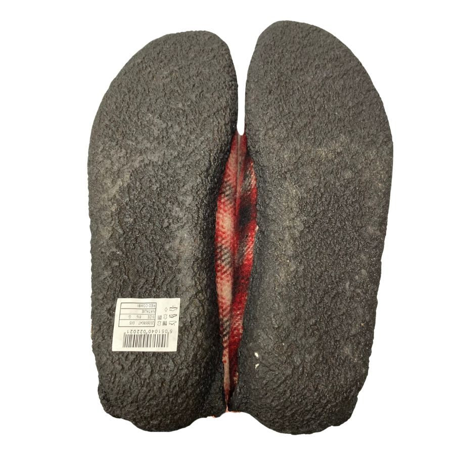 クラークス ナタリー チェック柄 メンズ サイズ6.5G レッド Clarks