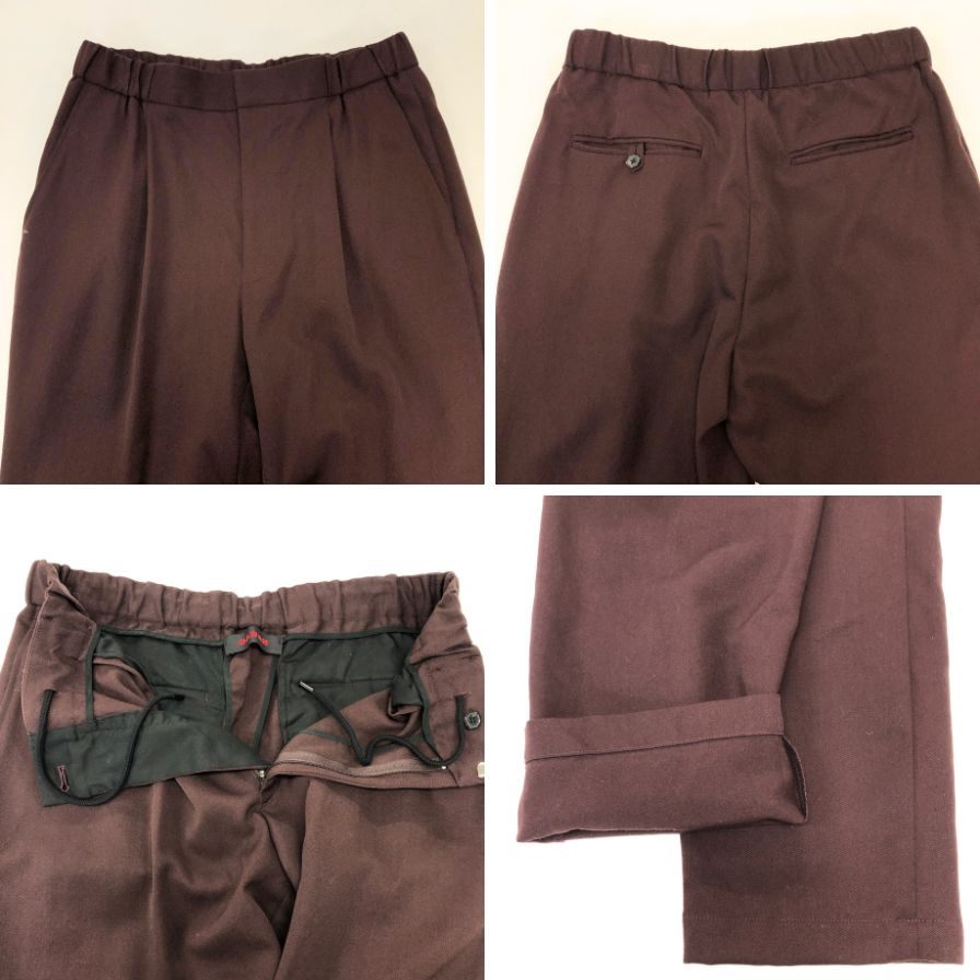 キャバン セットアップ ダブルブレスト ウールギャバ ブラウン サイズM CABAN【AFA10】