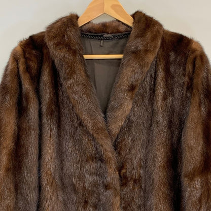 中古■エンバ アメリカンミンク ハーフコート ブラウン サイズ13 EMBA 【AFF20】