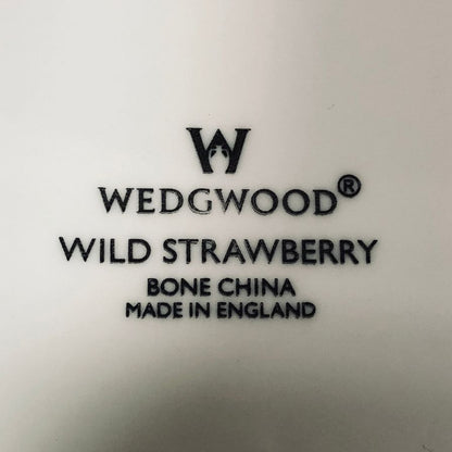 ウェッジウッド 八角プレート 金彩 ワイルドストロベリー ボーンチャイナ 総柄 WEDGWOOD【AFI28】【中古】