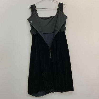 極美品◆フォクシーニューヨーク ノースリーブワンピース 24883 レディース ブラック サイズ40 FOXEY NEW YORK 【AFB45】