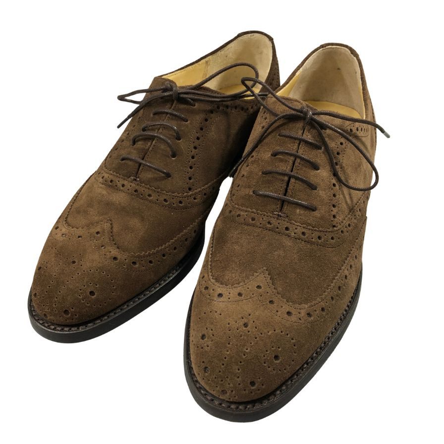 ロイドフットウェア レザーシューズ 2826ER04 ウイングチップ スエード メンズ 左右サイズ違い ブラウン系 Lloyd Footwear 約不明cm【AFD15】