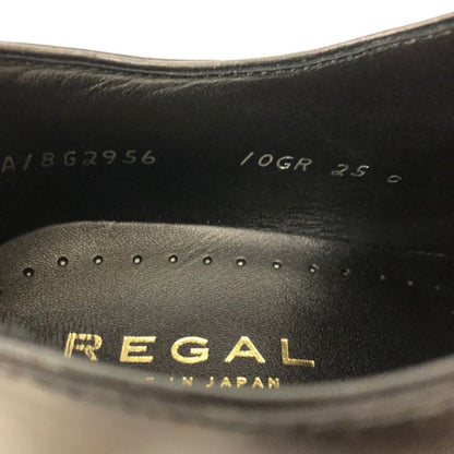 リーガル レザーシューズ ストレートチップ 10GR ブラック サイズ25 メンズ REGAL 約25.0cm【AFC41】