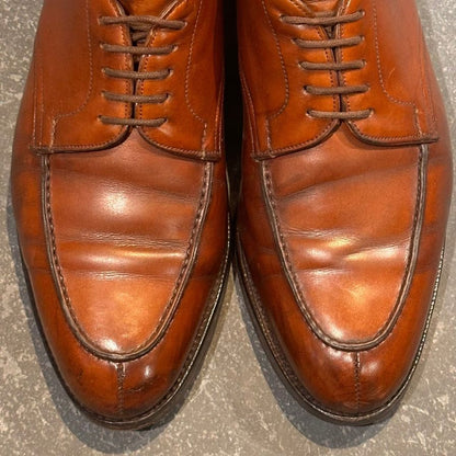 バーニーズニューヨーク エドワードグリーン製 Uチップ 32ラスト ブラウン サイズUK7 メンズ BARNEYS NEW YORK ビジネスシューズ 約25.5cm【LA】【中古】