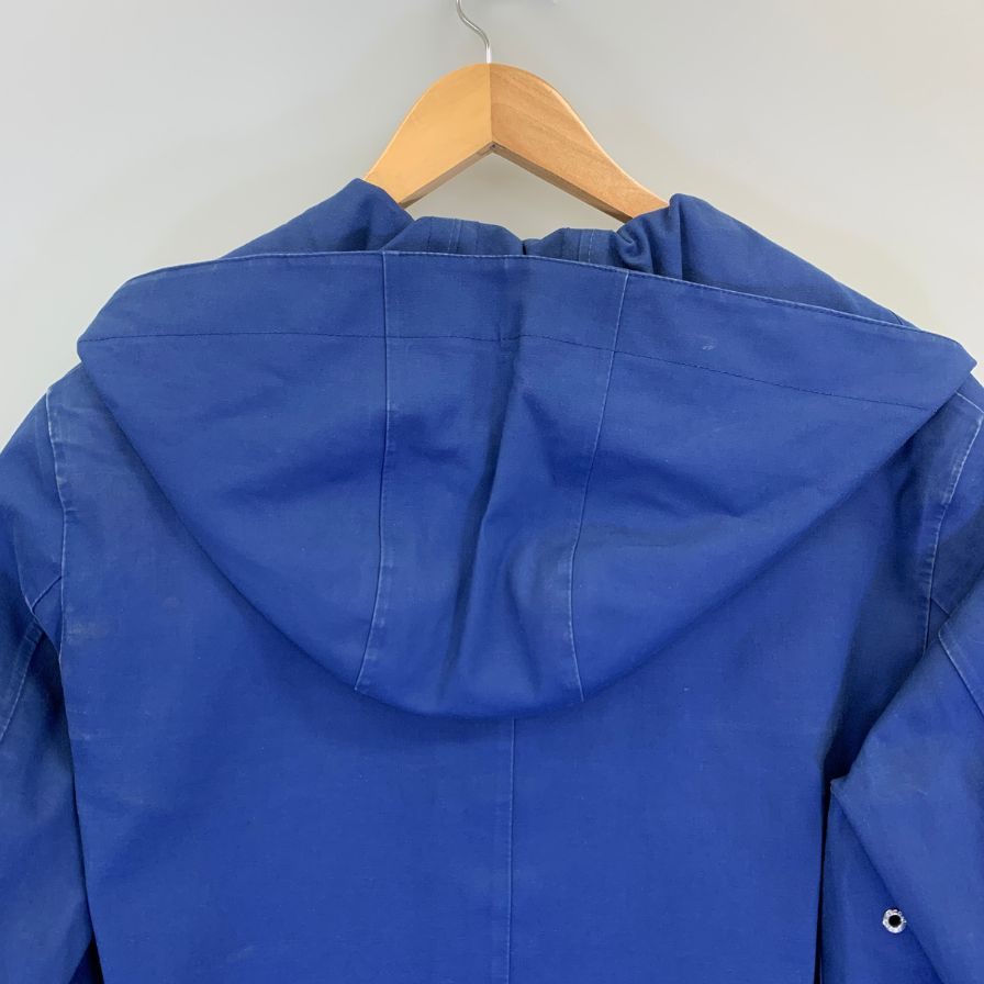 美品◆マッキントッシュ コート ゴム引き フード付き ブルー系 サイズ38 MACKINTOSH 【AFB1】
