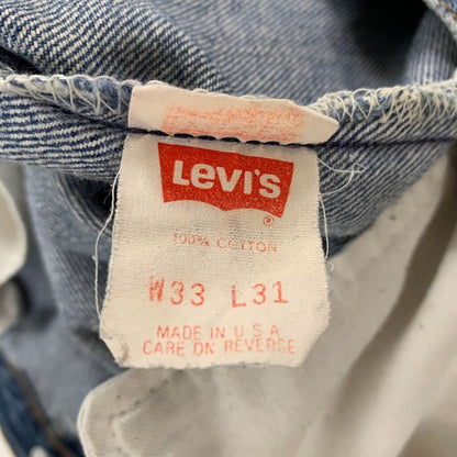 リーバイス デニムパンツ 501 90年代 USA製 エルパソ工場 ボタン裏524 インディゴ メンズ サイズW33 LEVI’S 【AFB33】