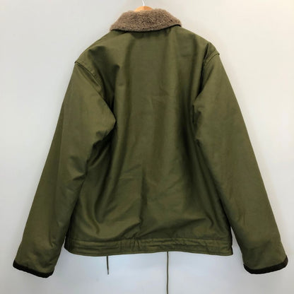 極美品◆バズリクソンズ N-1 デッキジャケット グリーン メンズ サイズ38 BR15338 BUZZ RICKSON'S 【AFA13】