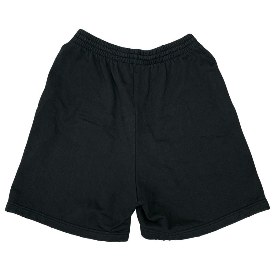 BALENCIAGA ブラック ハーフパンツ新品同様 バレンシアガ 24AW LARGE SHORTS 刺繍 ロゴ ラージ ショーツ