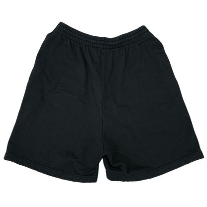 バレンシアガ 24SS ハーフパンツ スウェット ダメージ加工 ブラック ユニセックス サイズXXS 676137 BALENCIAGA 【AFB32】