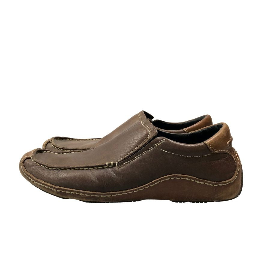 COLE HAAN ブラウンレザー ドライビングシューズ コールハーン ドライビングシューズ レザー ブラウン メンズ