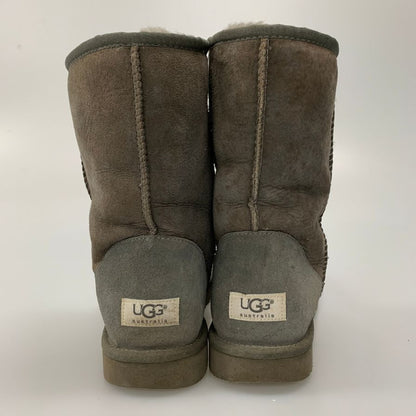 アグ クラシック ショート シープスキン ムートンブーツ SN 5800 メンズ US10 グレー UGG 約28.0cm【AFC35】