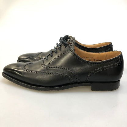 クロケット&ジョーンズ ウィングチップ ドラモンド カーフ ブラック サイズUK8E CROCKETT&JONES DRUMMOND ビジネスシューズ 約26.5cm【LA】【中古】