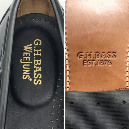 ジーエイチバス ローファー ウィージャンズ ラーキン サイズ6.5 メンズ ブラック G.H.Bass&Co. WEEJUNS LARKIN ローファー 約25.0cm【LA】【中古】