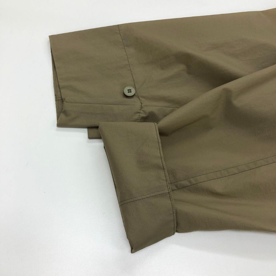 極美品◆プリーツプリーズ ナイロンコート ベージュ アクリルコーティング サイズ1 PP93-ZA872 PLEATS PLEASE ISSEY MIYAKE 【AFB20】