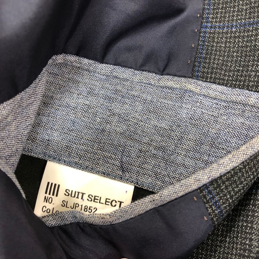 スーツセレクト ウール テーラードジャケット スラックス SLJP1852 セットアップ ダークグレー サイズA5 メンズ SUIT SELECT SETUP【AFA4】