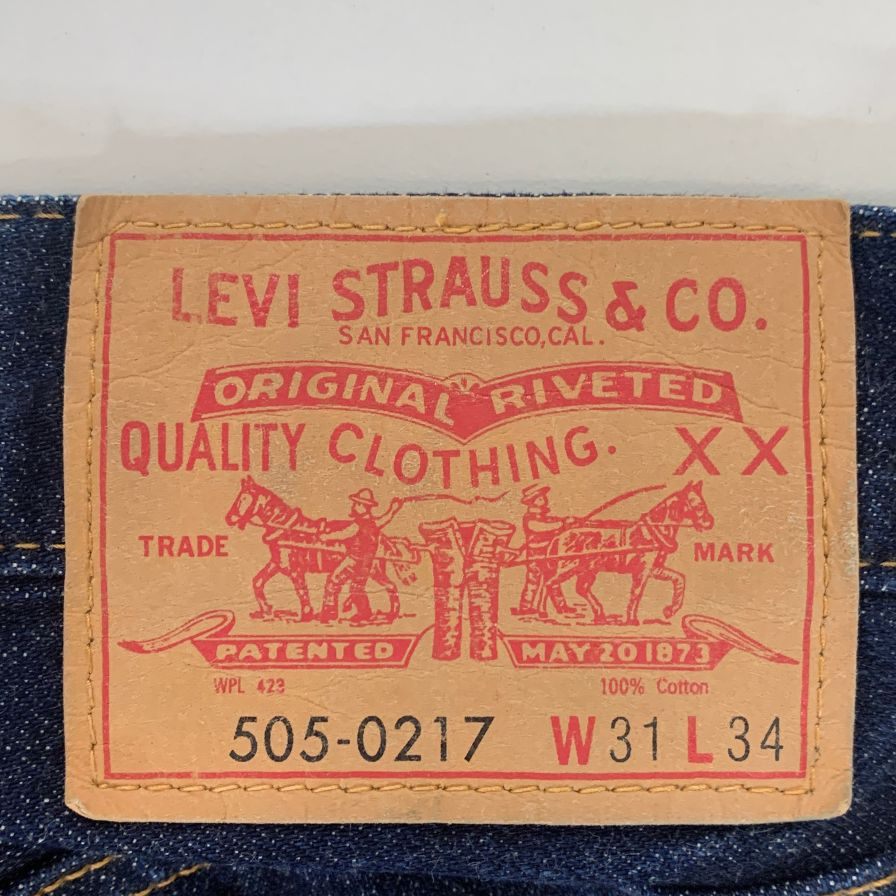 リーバイス デニムパンツ 505-0217 トルコ製 ブルー W31L34 LEVIS 【AFB27】