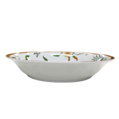エルメス シエスタ ディーププレート 花柄 総柄 約19.5㎝ HERMES【AFI28】【中古】