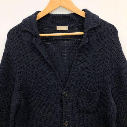 極美品◆クルチアーニ ビームスF別注 ニットジャケット ネイビー メンズ サイズ46 ネイビー CRUCIANI BEAMS F 【AFB46】