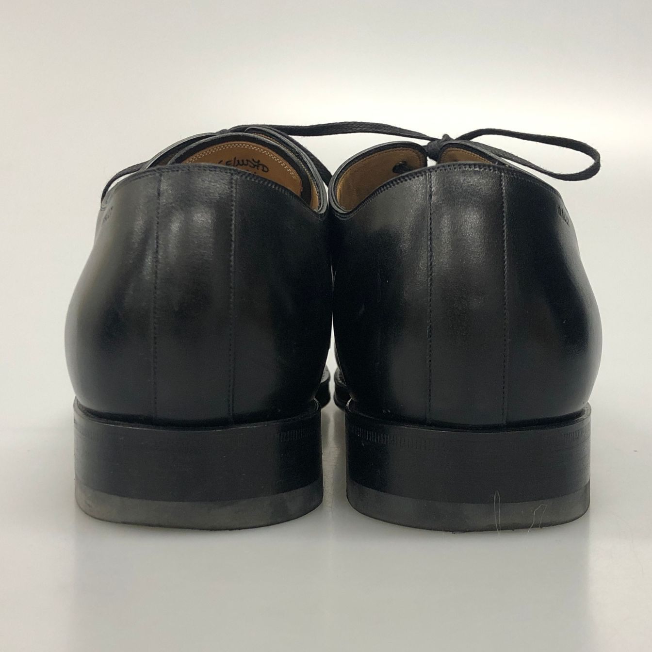 バリー レースアップシューズ アーモンドトゥ SELBY-L グッドイヤー製法 ブラック メンズ USA7 BALLY 約25.0cm【AFC43】