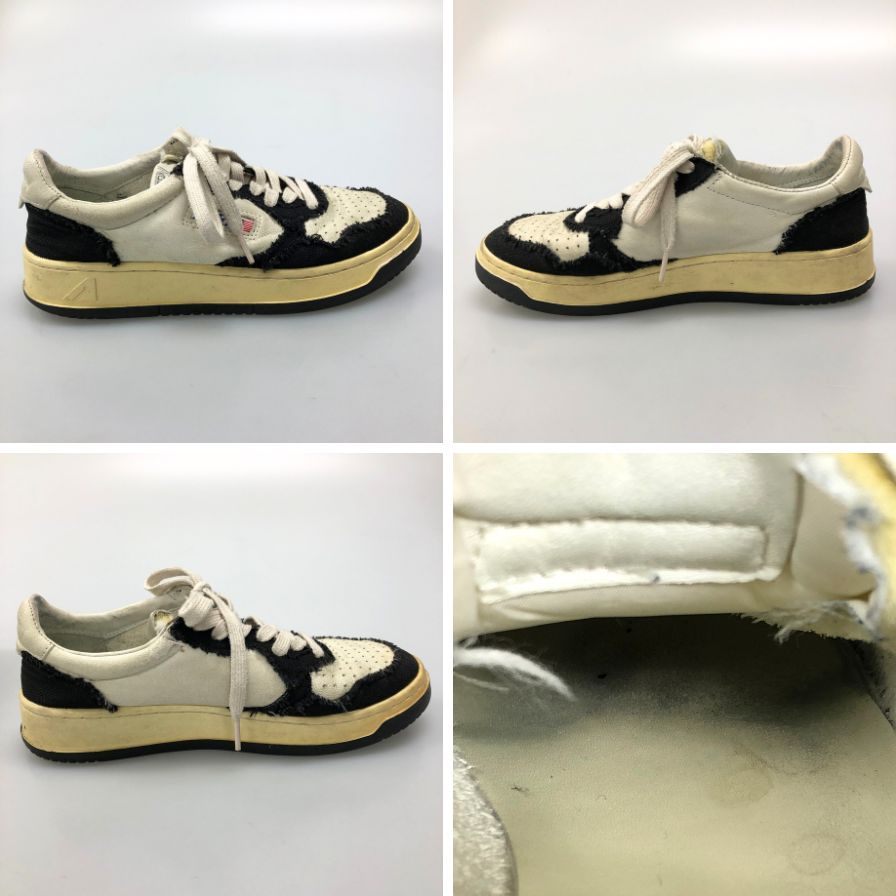 オートリー レザー ローカット スニーカー メンズ サイズ40 ホワイト系 AUTRY 約25.0cm【AFC36】