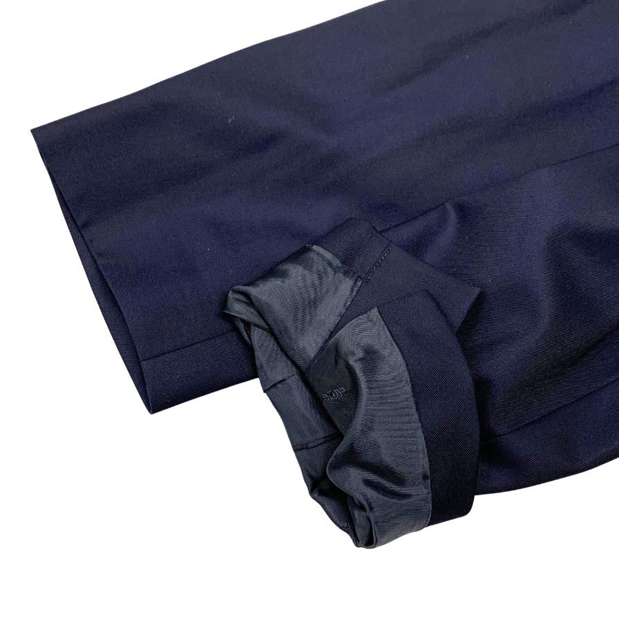 ノーブランド スーツセット 2Bジャケット センターベント ゼニア生地 ネイビー メンズ ErmenegildoZegna 15milmil15【AFB27】