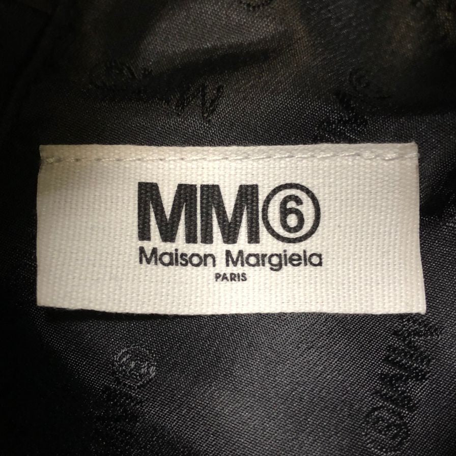 メゾン マルジェラ MM6 ジャパニーズバッグ フェイクレザー ブラック  Maison Margiela【AFE4】