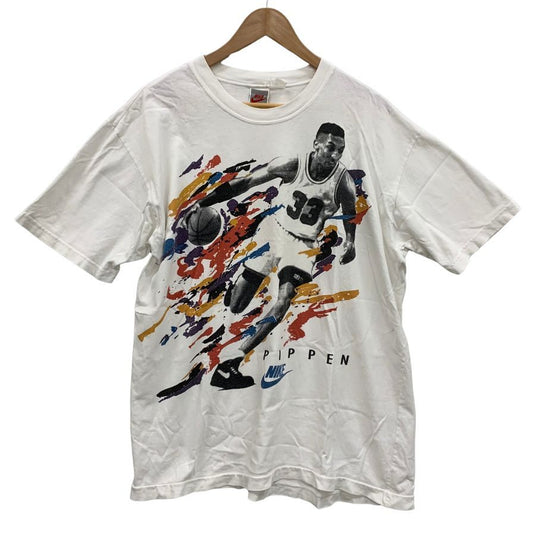 中古◆ナイキ スコッティピッペン Tシャツ 銀タグ サイズ表記欠損（L〜XL程度）NIKE Scottie Pippen 【AFB26】