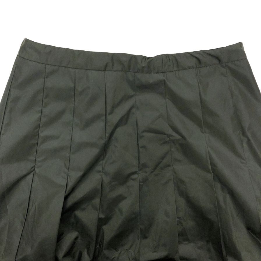 モンクレール 20SS GONNA ナイロンプリーツスカート サイズ38 レディース カーキ F20932071200 MONCLER【AFB38】