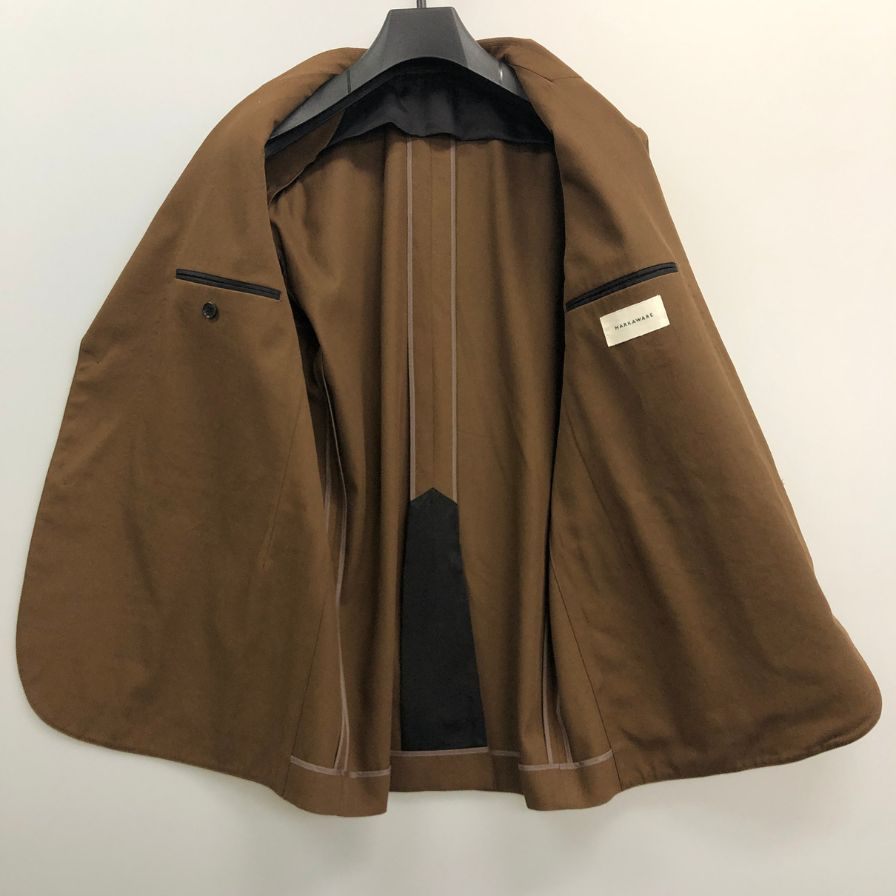 極美品◆マーカウェア  サックコート コットン テーラード ジャケットA26A16JK01C ブラウン メンズ サイズ1 MARKAWARE 【AFA16】