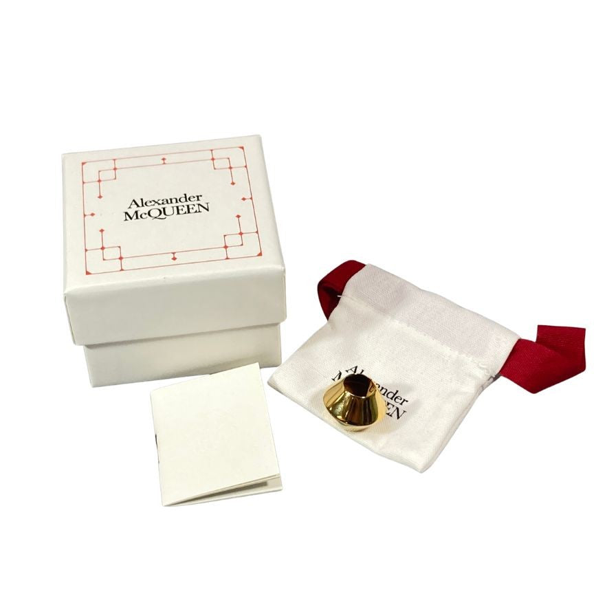 アレキサンダーマックイーン イヤーカフ ゴールドカラー MADE IN ITALY Alexander McQueen【AFI4】