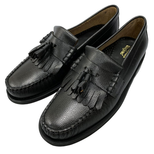 ジーエイチバス ローファー ウィージャンズ シボレザー フリンジ サイズ7 メンズ ブラック G.H.Bass&Co. WEEJUNS Layton ローファー 約25.5cm【LA】【中古】