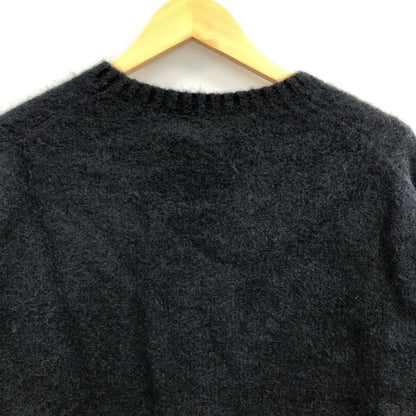 新品同様◆ポロ ラルフローレン ニット 刺繍 ウール×カシミヤ キャメル・シルク混 ブラック サイズM Polo Ralph Lauren 【AFB17】