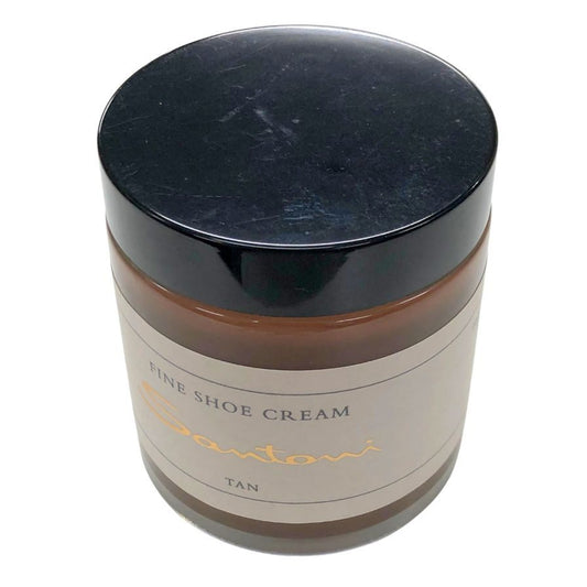 サントーニ クリーム 補色 靴磨き シュー クリーム 85g タン santoni FINE SHOE CREAM【AFI15】【中古】