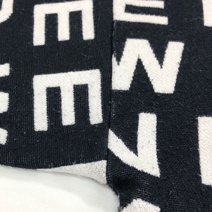 中古◆ウィークエンド マックスマーラ ロングスリーブニット クルーネック  全体ロゴ レディース ブラック サイズL Weekend Max Mara 【AFB28】