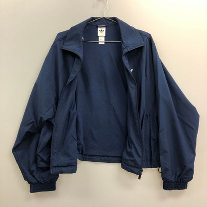 極美品◆アディダス ジャケット スリーストライプス ジップ トラックトップ ネイビー レディース サイズXL ADIDAS 【AFB29】