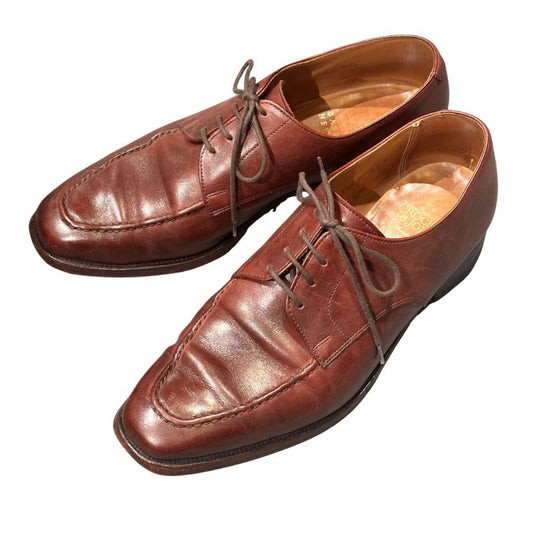クロケット＆ジョーンズ レザーシューズ  バーニーズ別注 8311 バーニッシュカーフ バーガンディサイズUK6.5D メンズ CROCKETT&JONES ビジネスシューズ 約25.0cm【LA】【中古】