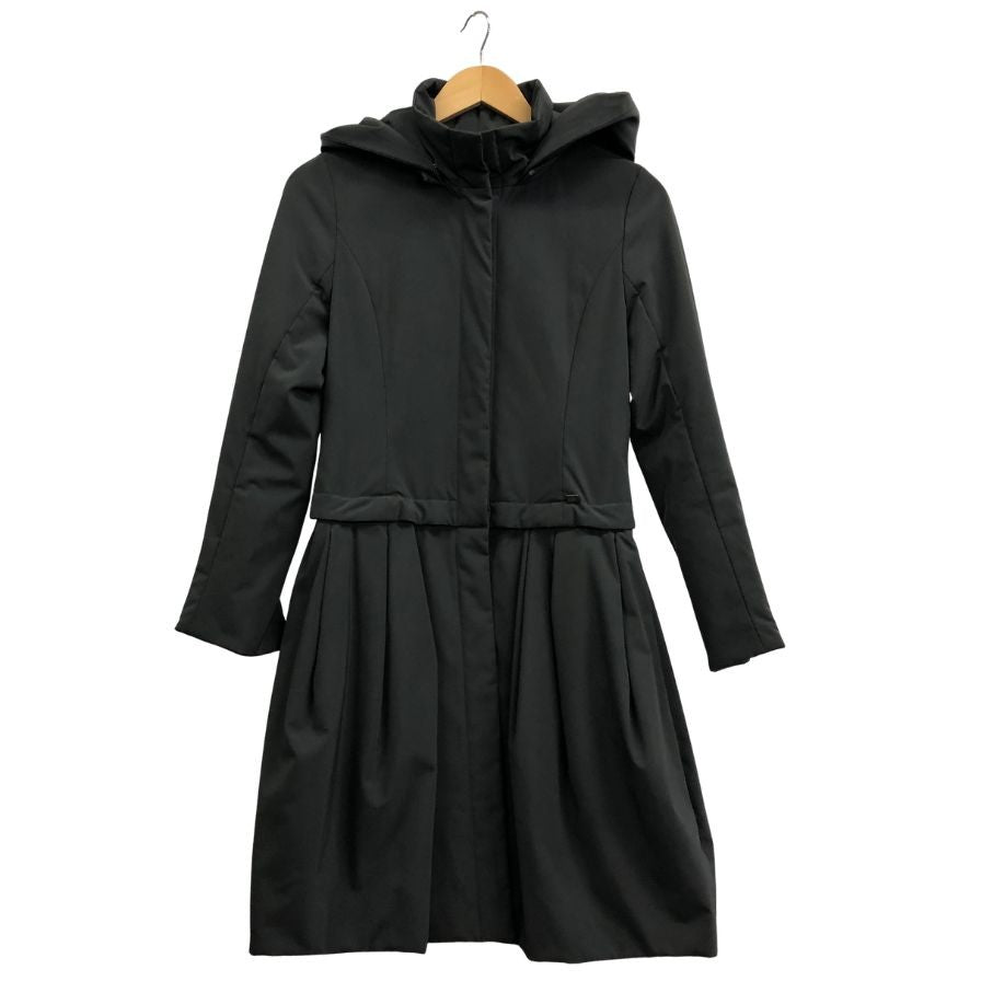 中古◆フォクシーニューヨーク レイニーコート 26697 ポリエステル ボタン グレー サイズ38 FOXEY NEWYORK 【AFB34】
