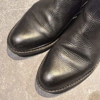 パラブーツ サイドゴアブーツ シャンフォート グレインレザー ブラック サイズUK6.5 Paraboot ブーツ 約25.5cm【LA】【中古】