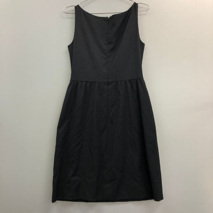 美品◆ヴァレンティノ ノースリーブワンピース リボン レディース サイズ44 ブラック VALENTINO 【AFB46】