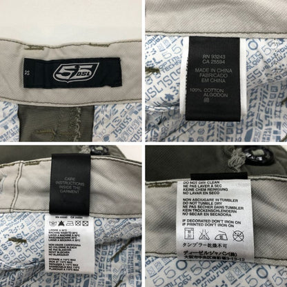 ディーゼル ミリタリー カーゴパンツ 短パン ショートパンツ メンズ サイズ32 カーキ DIESEL 【AFB28】