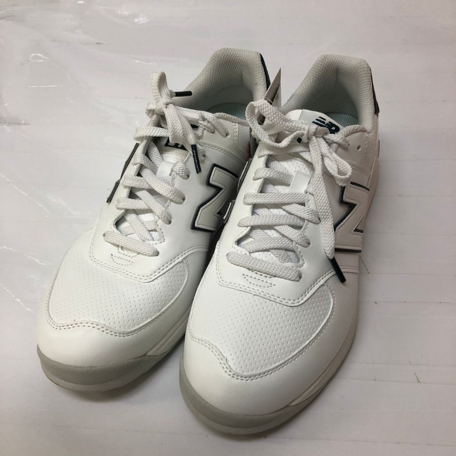 ニューバランス ゴルフ シューズ 574 スパイクレス ホワイト サイズ26cm メンズ New Balance 約26.0cm【AFD12】